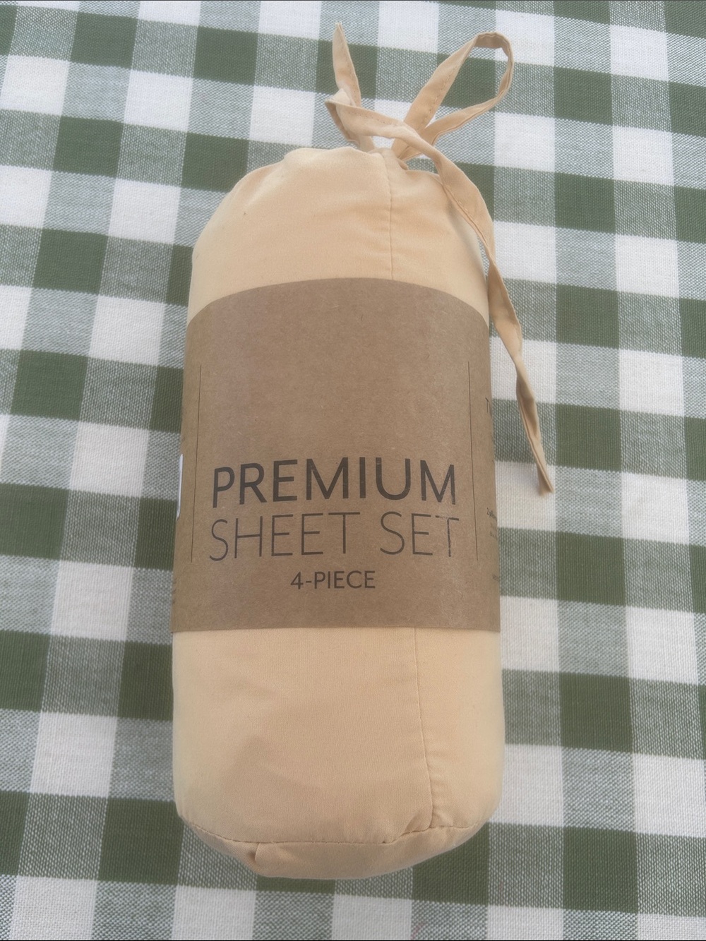 Premium Sheet Set - Gold 4-Piece Bedding